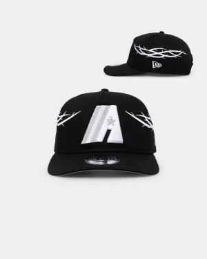 New Era Houston Astros 'Twisted Thorns' Golfer Pre-Curved Snapback Black