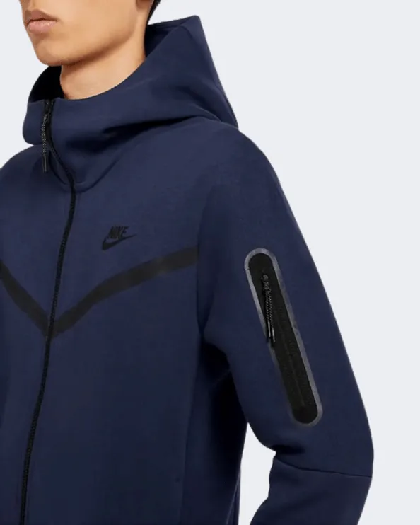 Nike Sportswear Tech Fleece Men Lifestyle Hoody Navy Cu4489-410