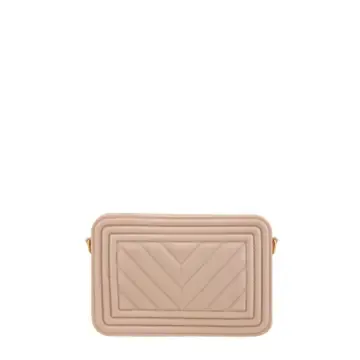 Nude Square Jelly Chain Crossbody Bag