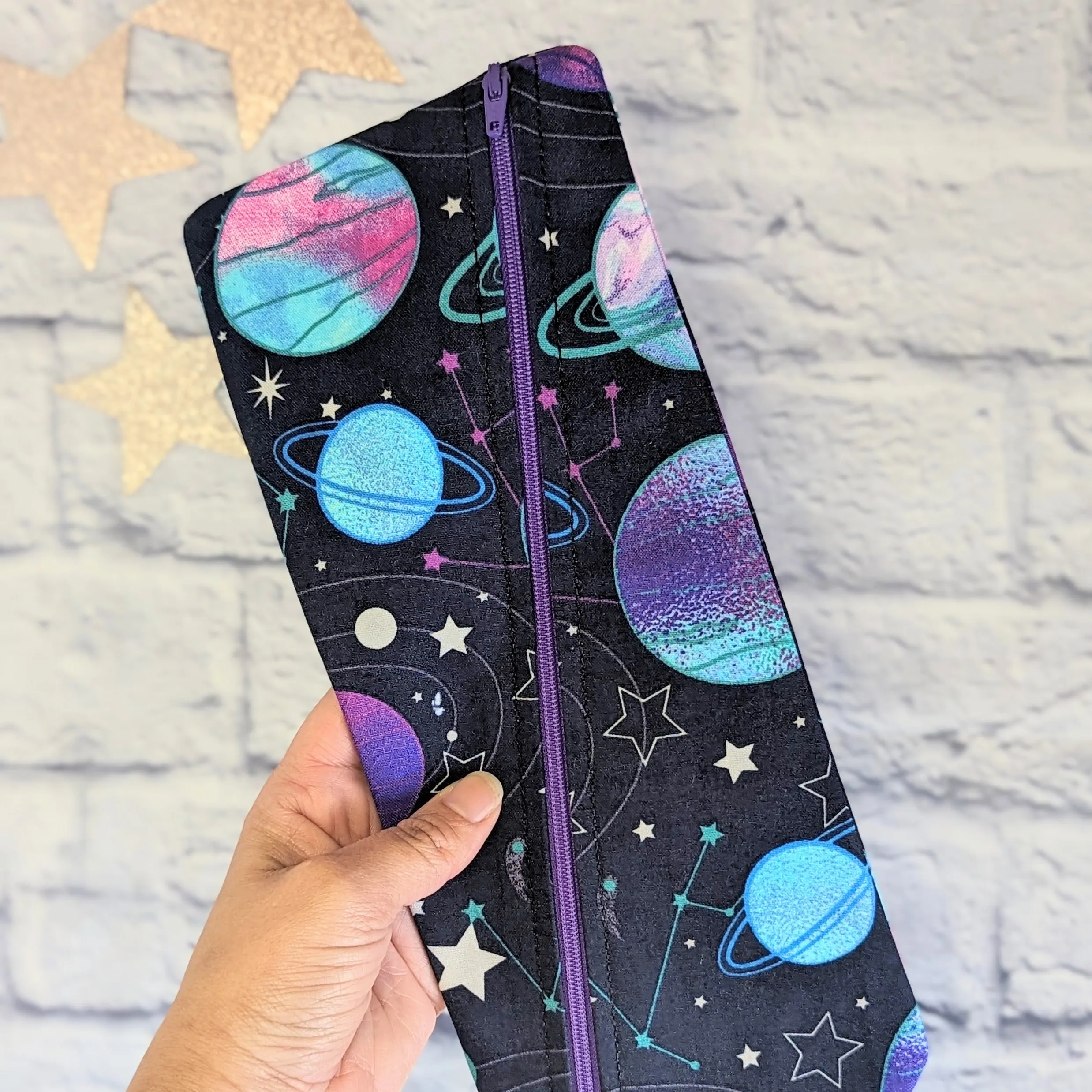 Outer Space Zipper Bags