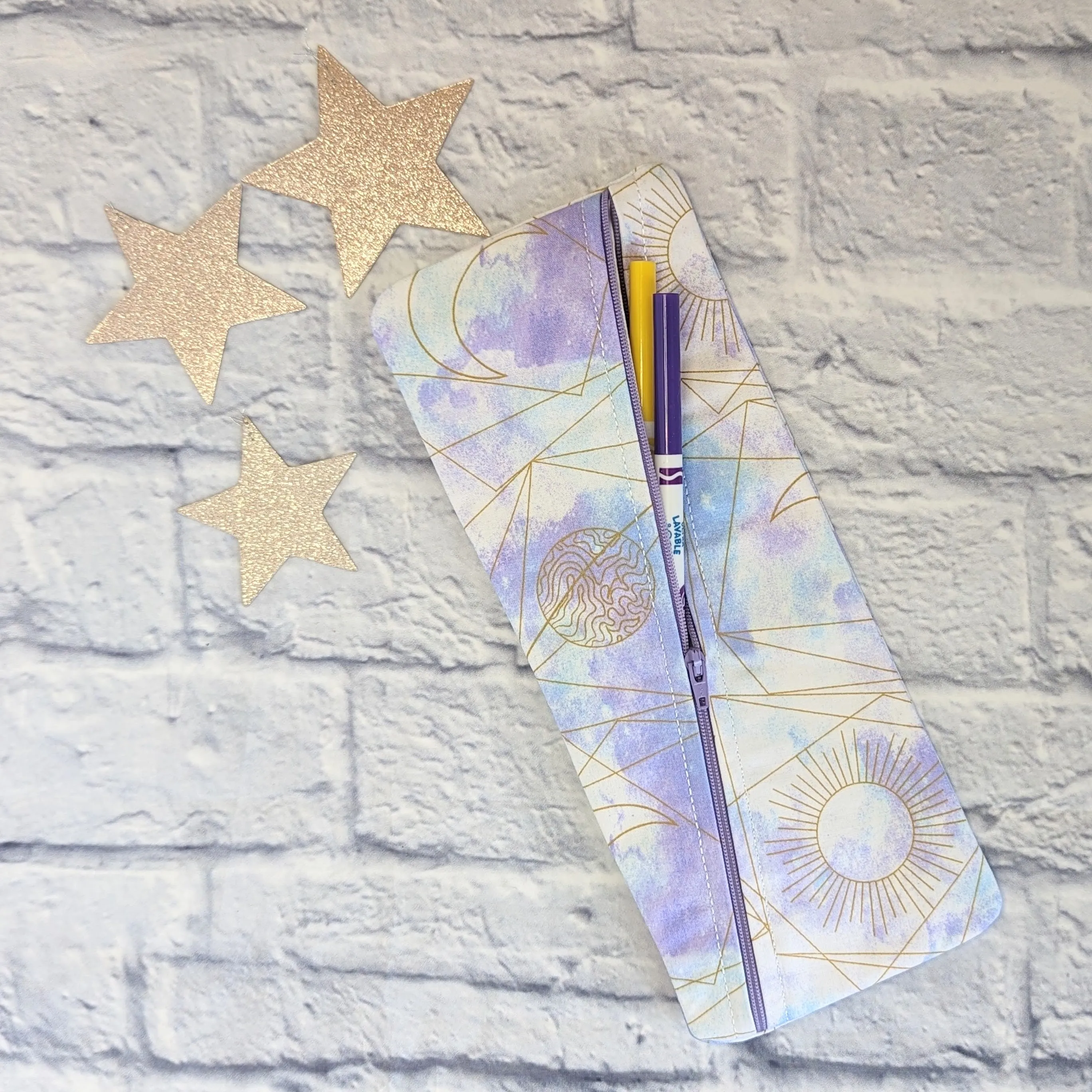 Outer Space Zipper Bags