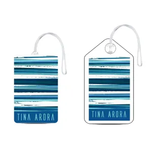 Personalized Luggage Tags Watercolour Design - Set of 5