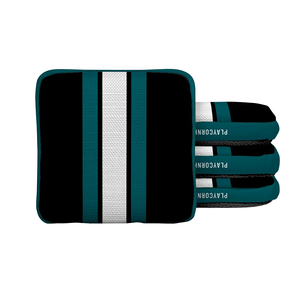 Philadelphia Football Gameday Stripes Synergy Edge Cornhole Bags