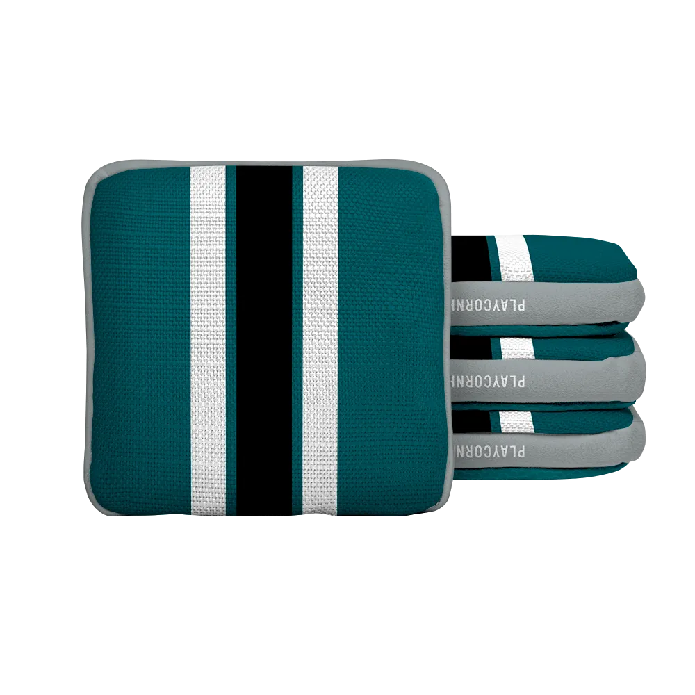 Philadelphia Football Gameday Stripes Synergy Edge Cornhole Bags
