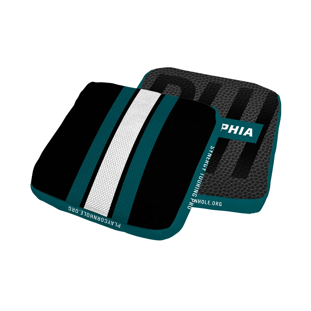 Philadelphia Football Gameday Stripes Synergy Edge Cornhole Bags