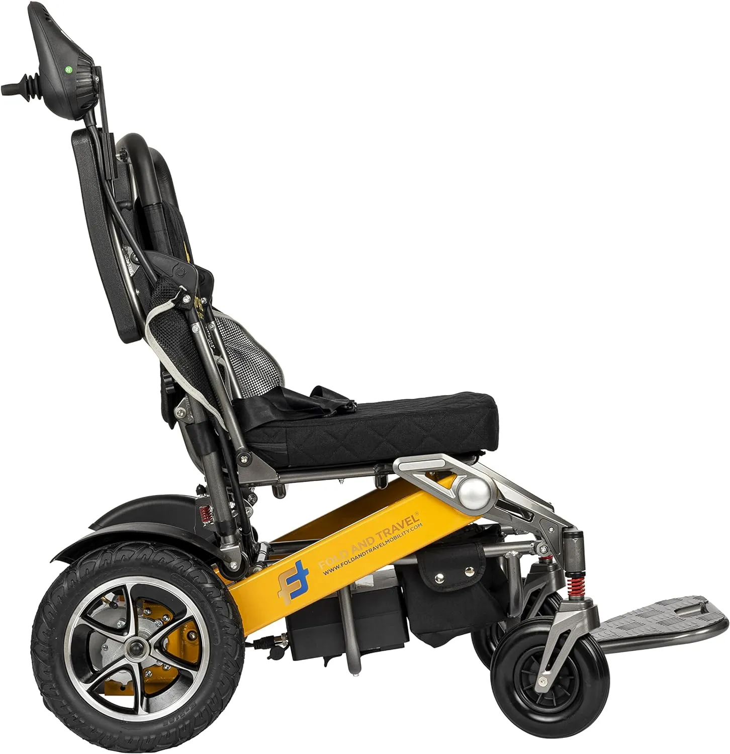 Premium Lightweight Folding Electric Wheelchair: Long-Range, Heavy Duty Power Chair
