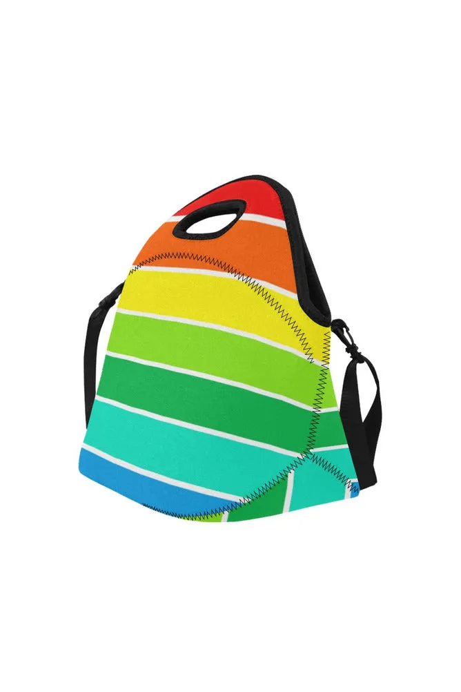 Rainbow Bright Artsadd Neoprene Lunch Bag/Large (Model 1669)