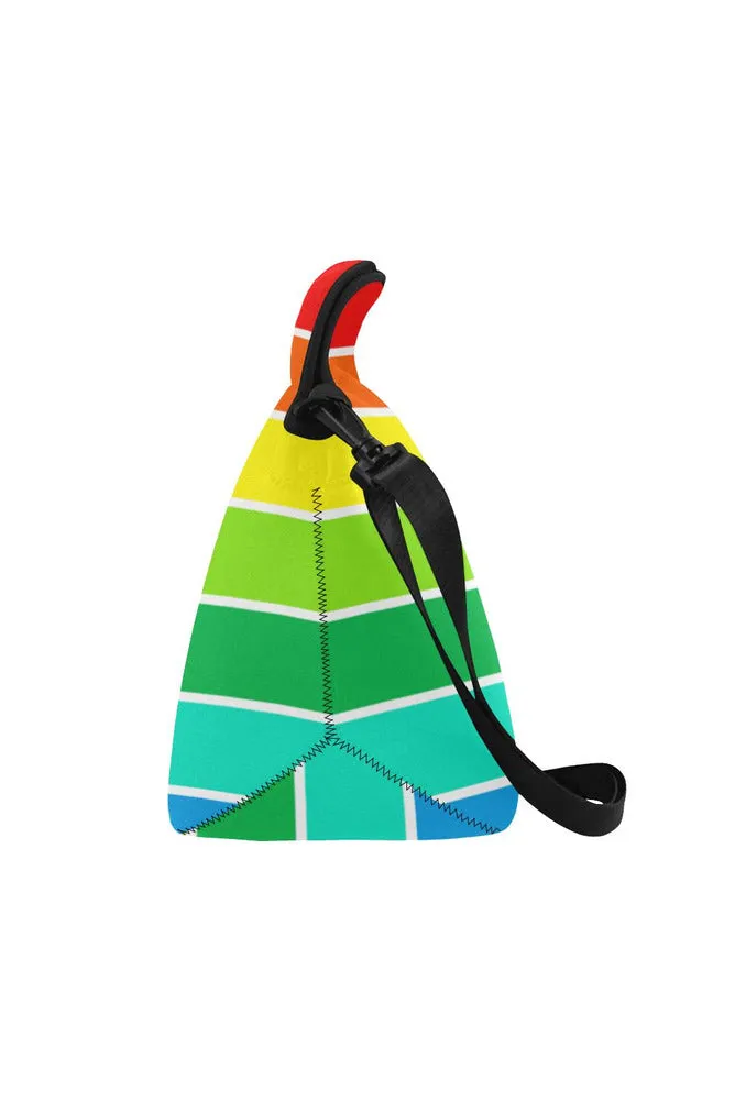 Rainbow Bright Artsadd Neoprene Lunch Bag/Large (Model 1669)