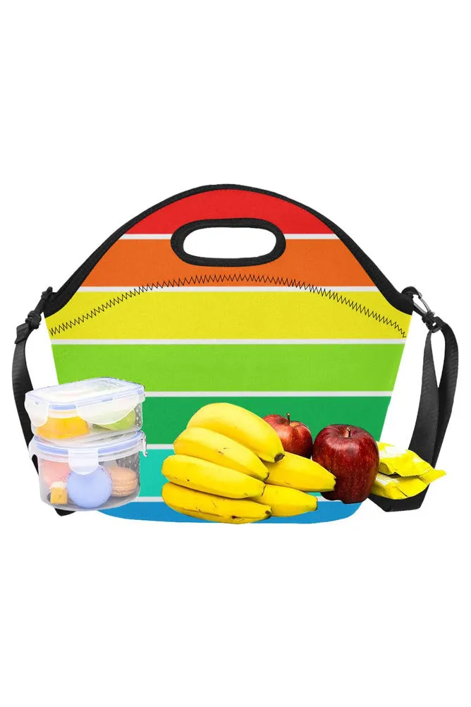 Rainbow Bright Artsadd Neoprene Lunch Bag/Large (Model 1669)