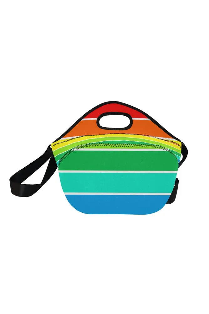 Rainbow Bright Artsadd Neoprene Lunch Bag/Large (Model 1669)