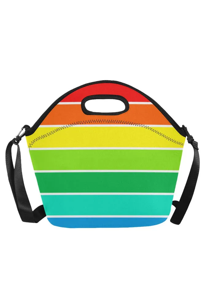 Rainbow Bright Artsadd Neoprene Lunch Bag/Large (Model 1669)