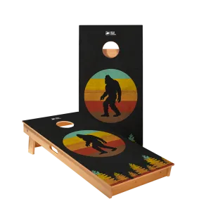 Retro Sasquatch Star Cornhole Boards