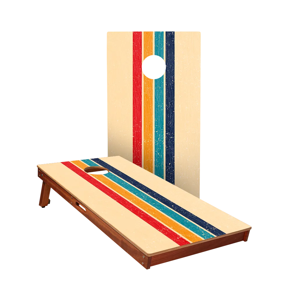 Retro Stripes Sig Pro Cornhole Boards