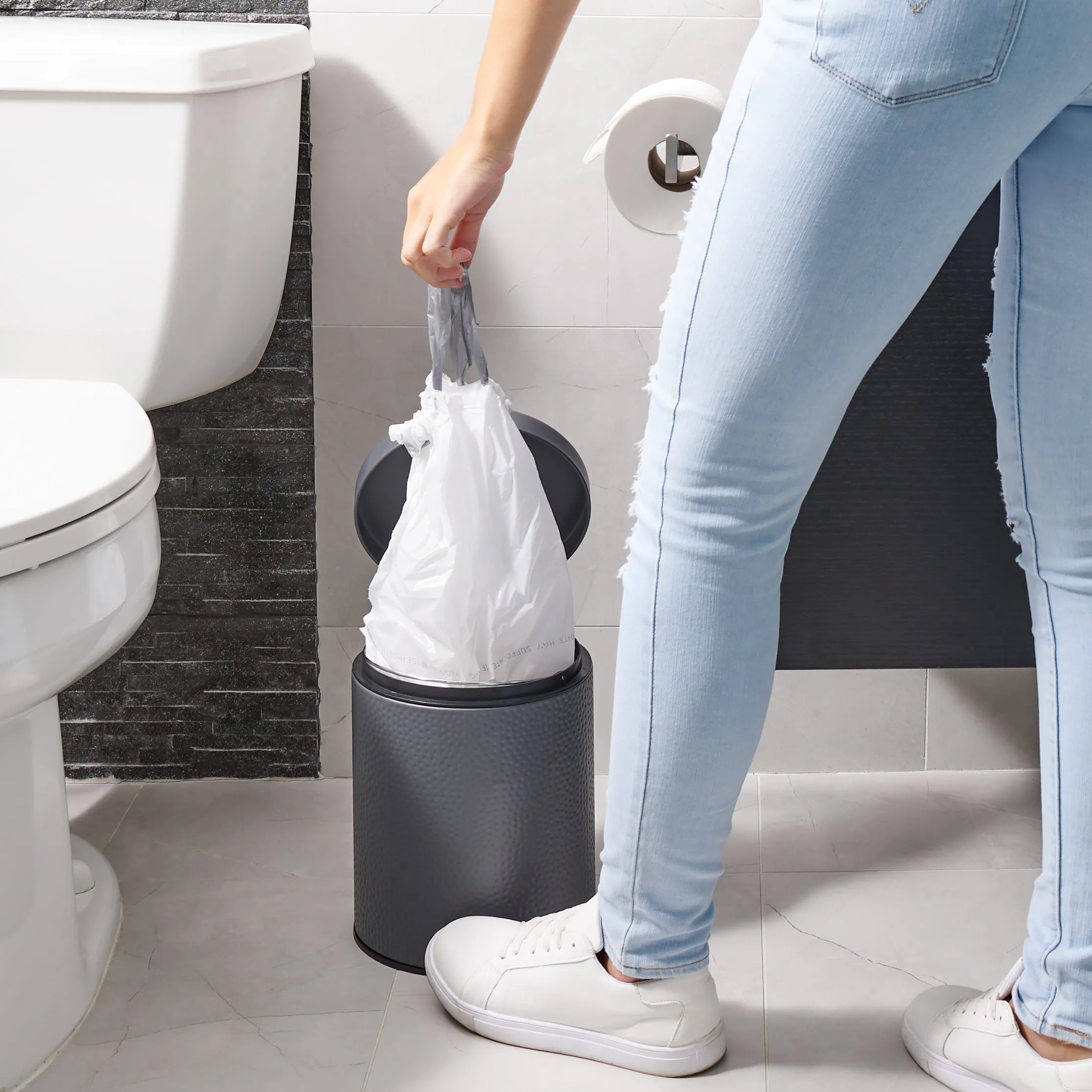 Sample of - 1.2 Gallon Simplehuman®* Compatible Trash Bags Code A