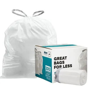 Sample of - 1.2 Gallon Simplehuman®* Compatible Trash Bags Code A