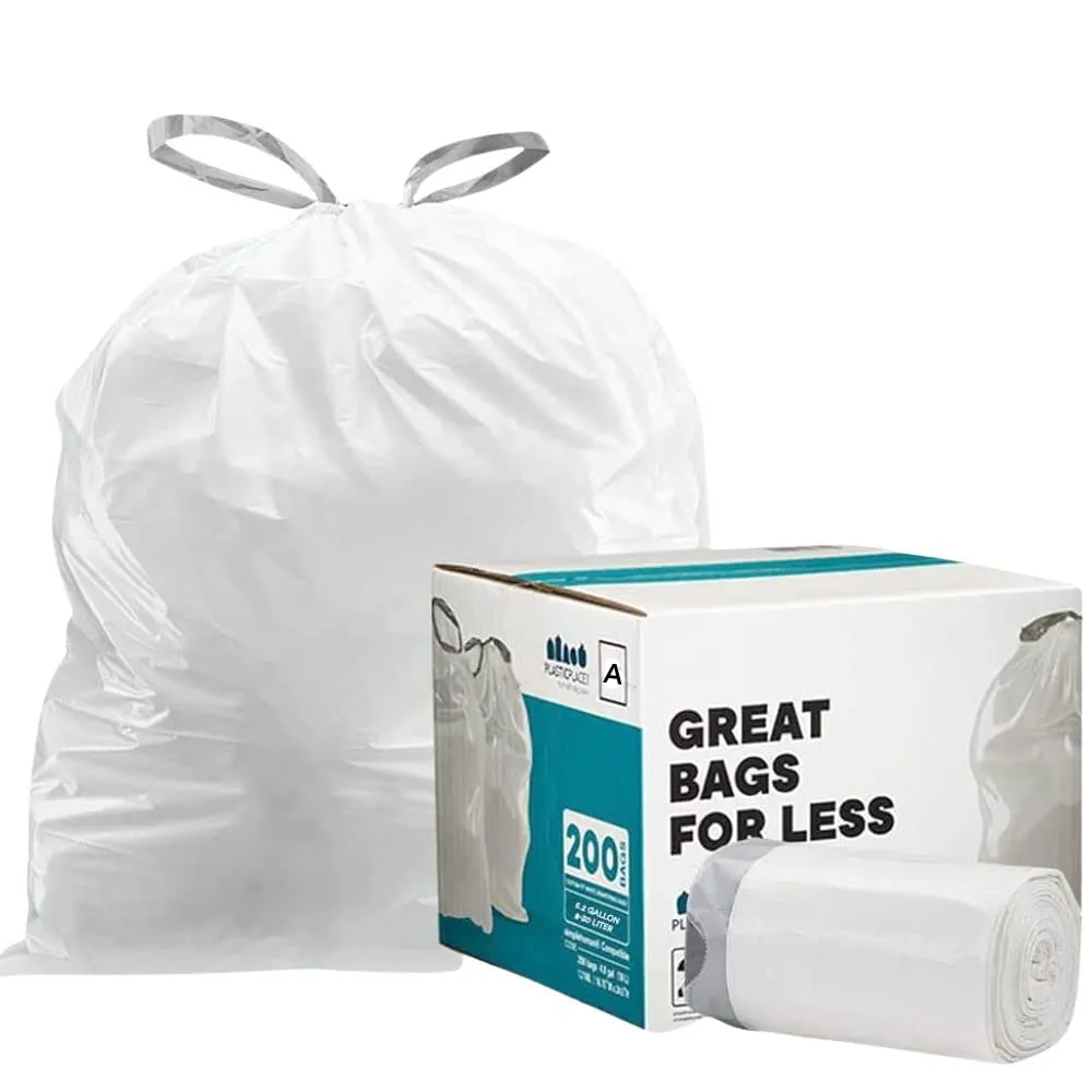 Sample of - 1.2 Gallon Simplehuman®* Compatible Trash Bags Code A
