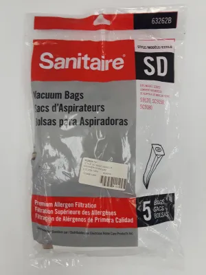Sanitaire Style SD Vacuum Bags (5-Pack) [63262B10]