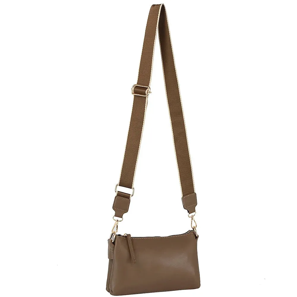 Sleek Petite Zipper Shoulder Bag