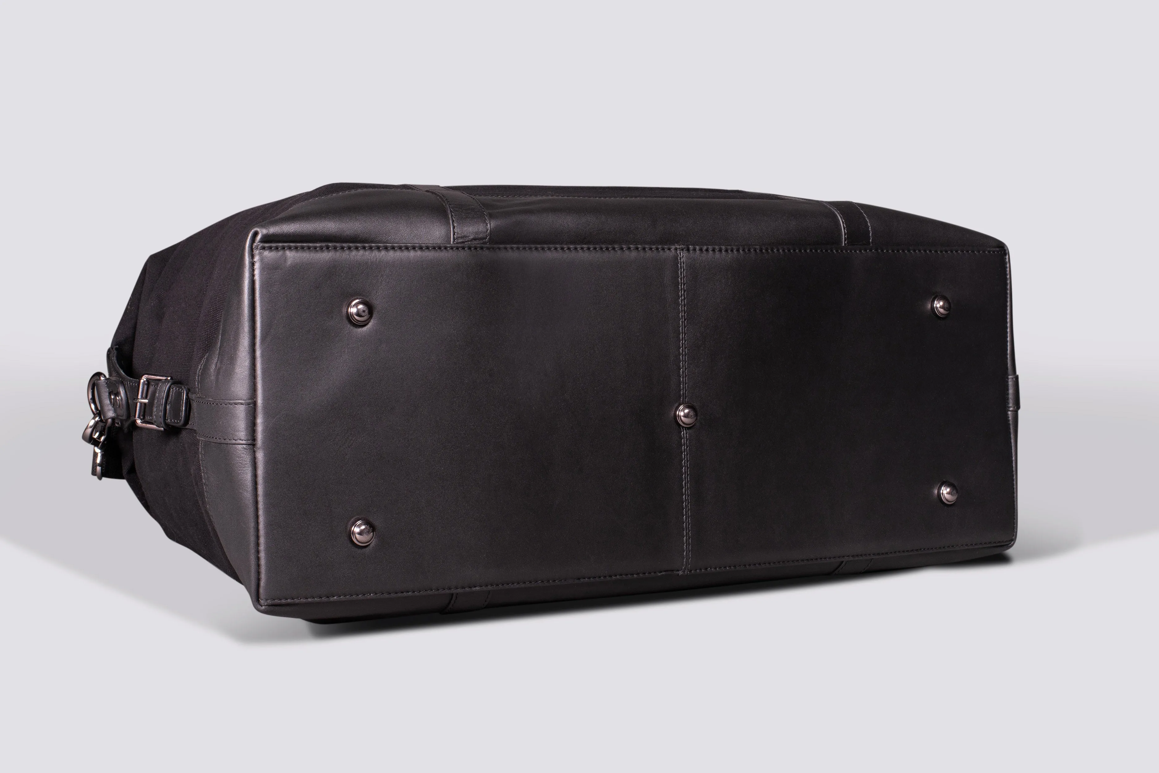 Somerset Holdall | Black Waxed Canvas