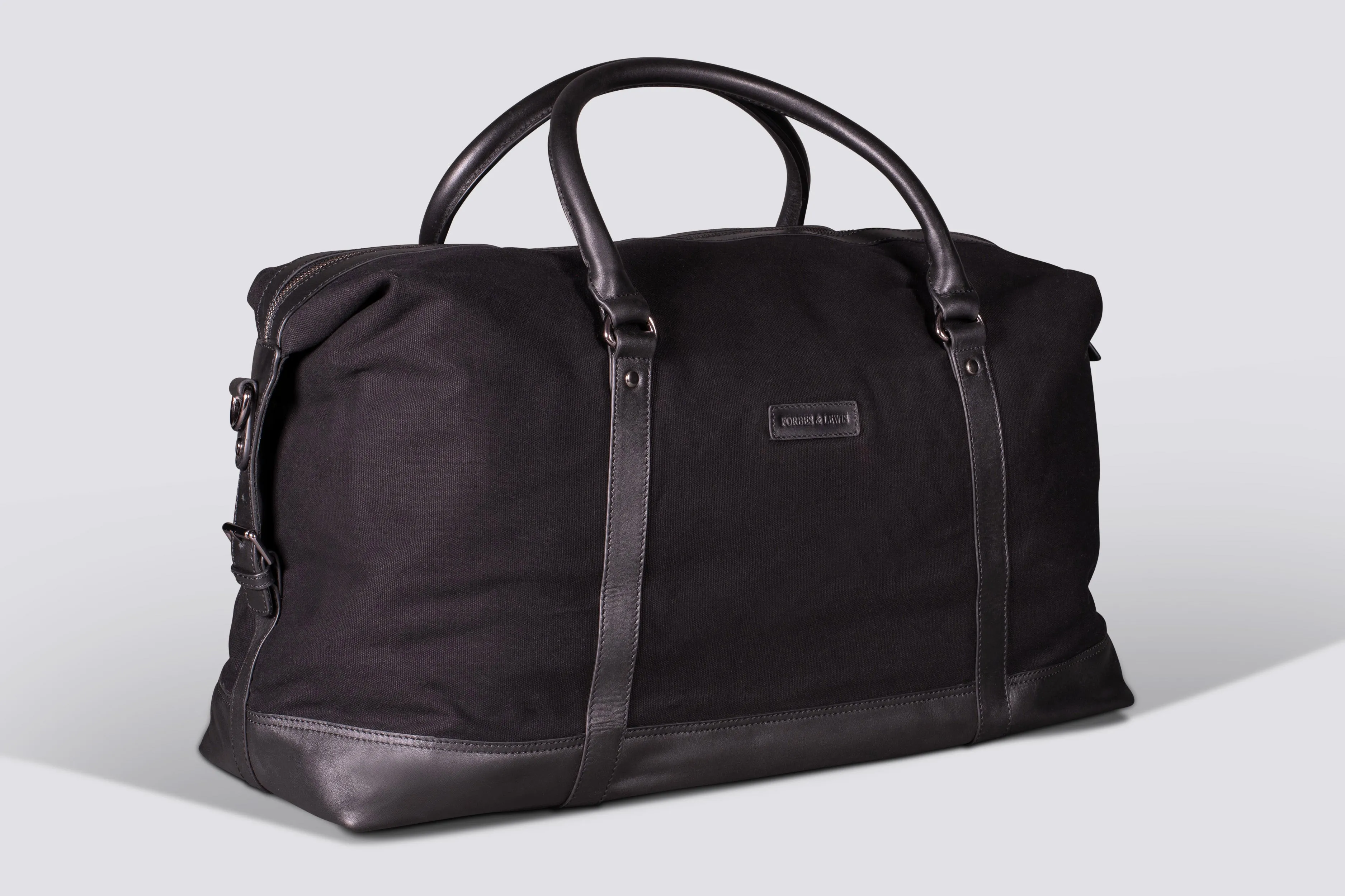 Somerset Holdall | Black Waxed Canvas