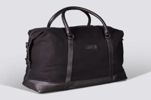 Somerset Holdall | Black Waxed Canvas
