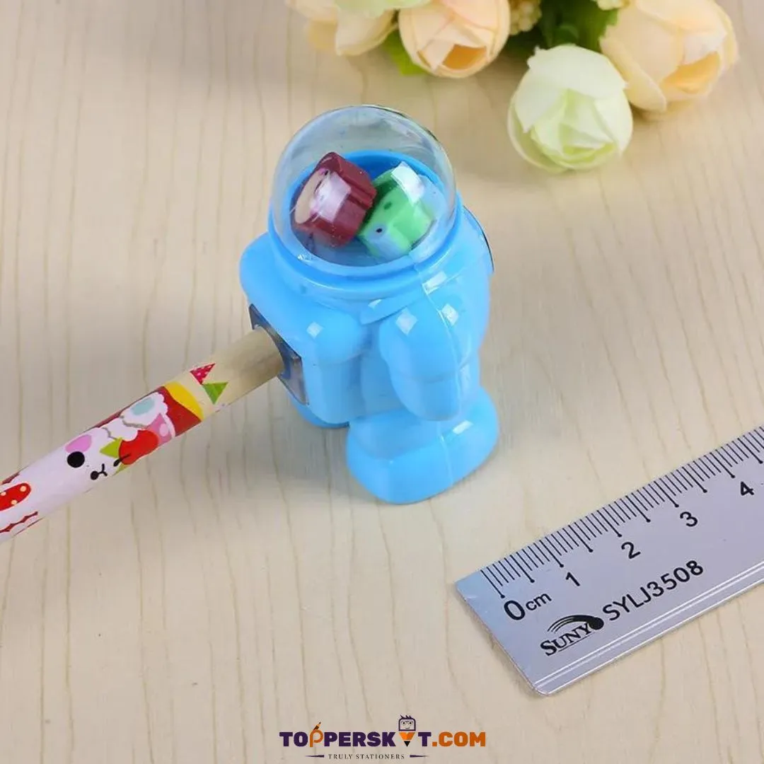 Space Explorer Pencil Sharpener: Portable Astronaut-Inspired Design ( Pack of 1 )