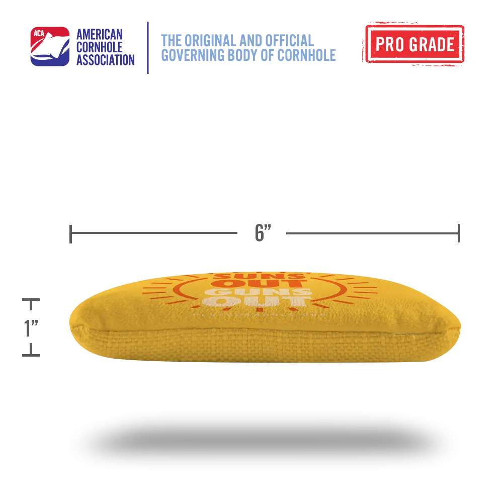 Suns Out Guns Out Synergy Pro Cornhole Bags