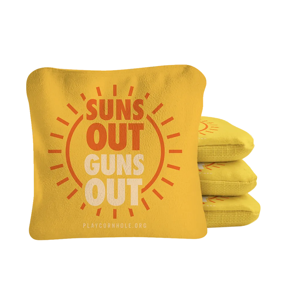 Suns Out Guns Out Synergy Pro Cornhole Bags