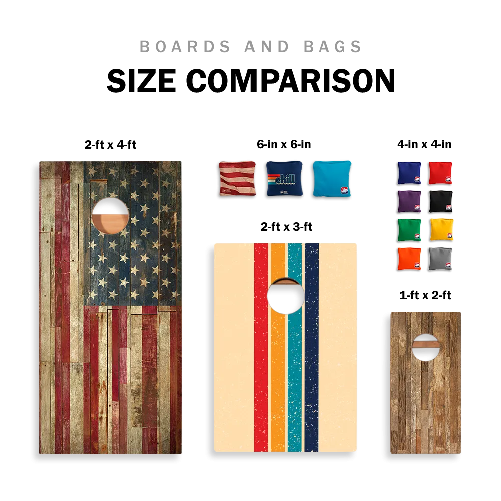 Texas Flag Star Cornhole Boards