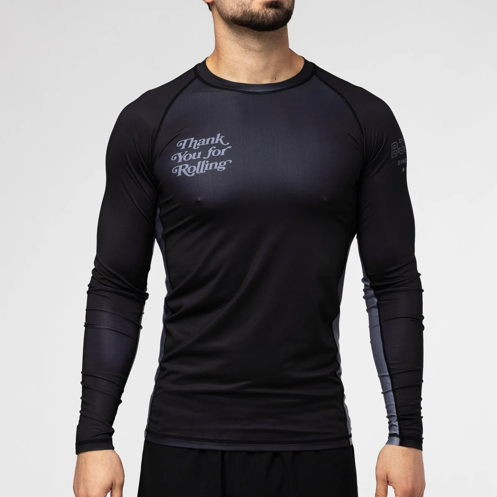Thank You For Rolling Men's Rash Guard by BJJHQ