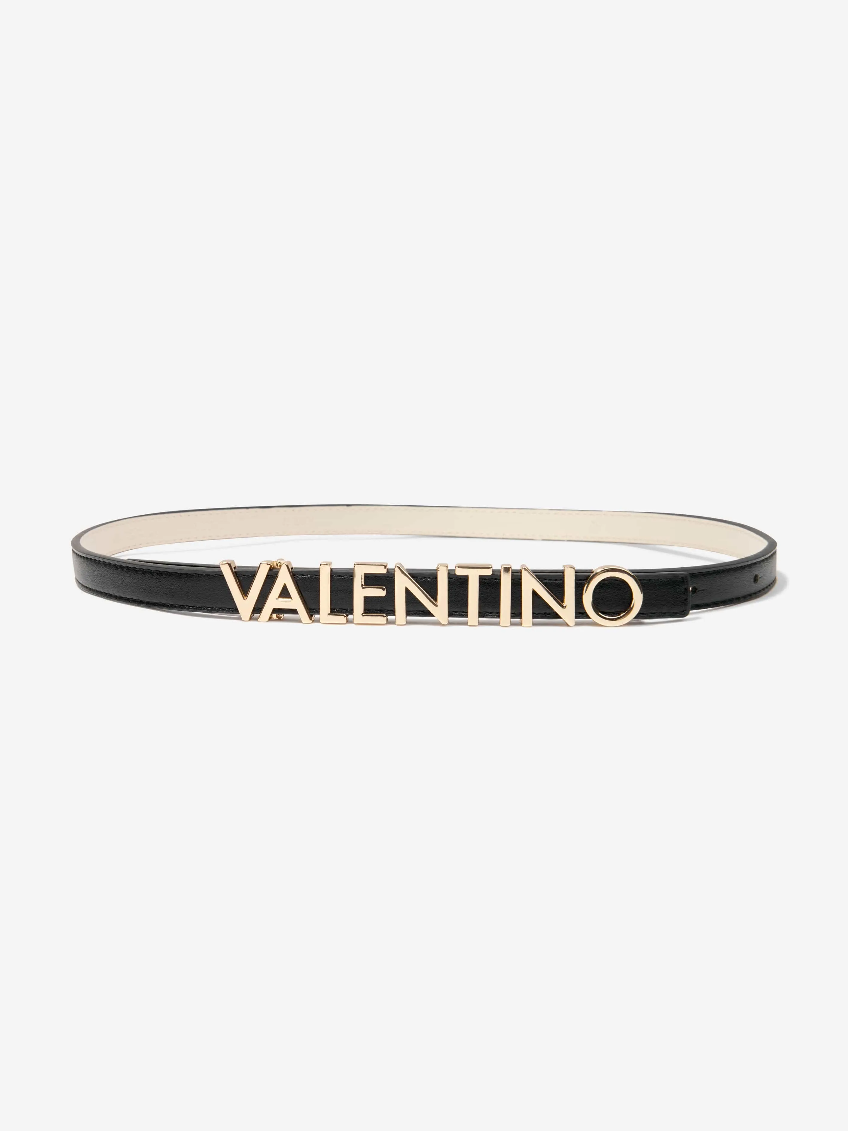 Valentino Girls Logo Belt in Black
