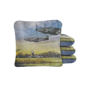 Vintage Flying Bomber Synergy Pro Cornhole Bags