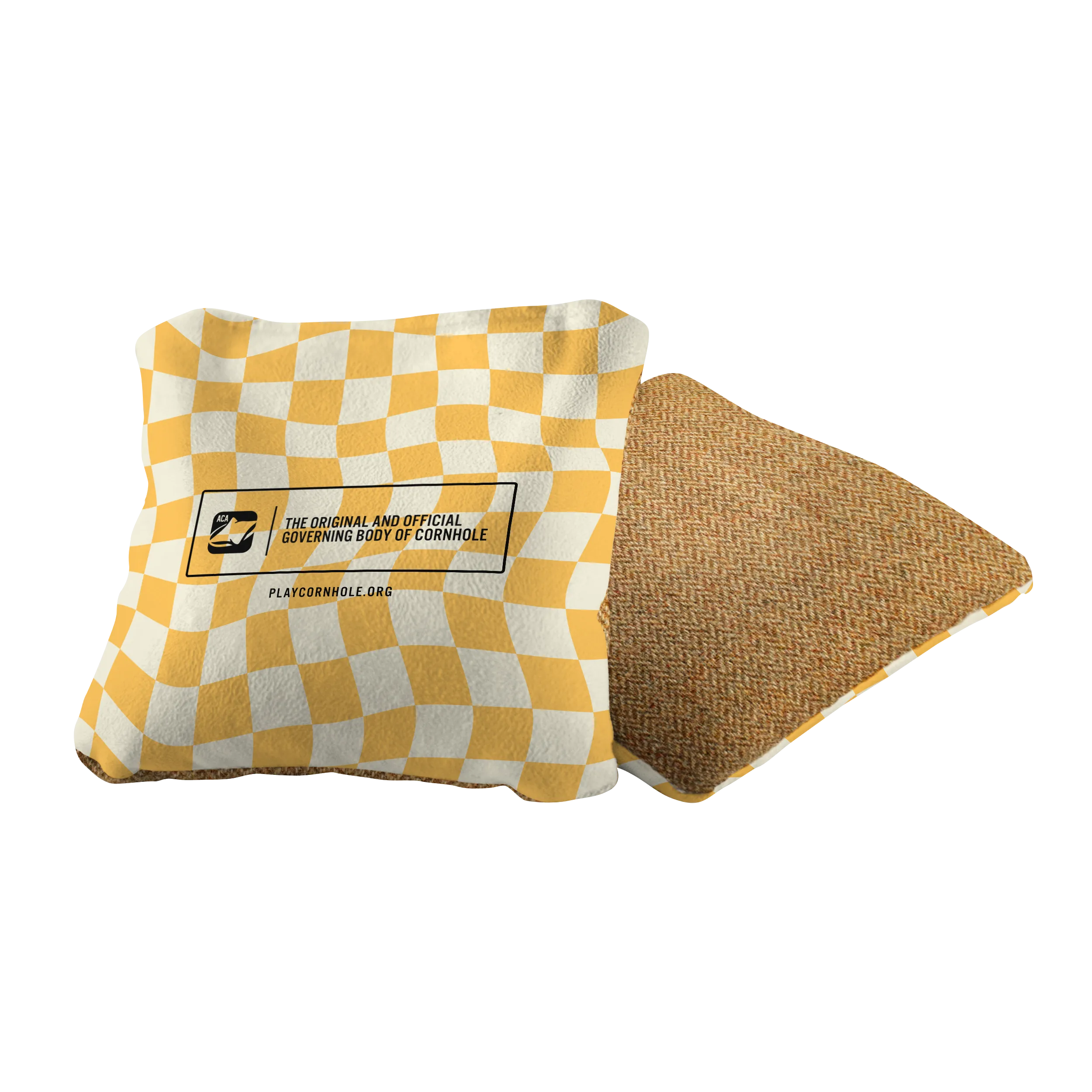 Wavy Retro Checkered Synergy Soft Cornhole Bags