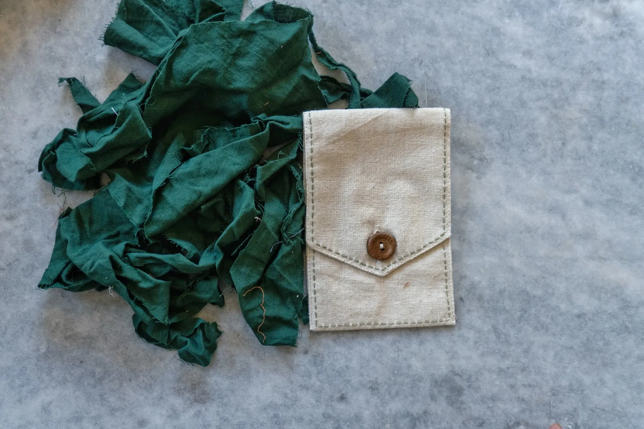 White/ Charcoal Grey/ Beige Upcycled Belt Bag