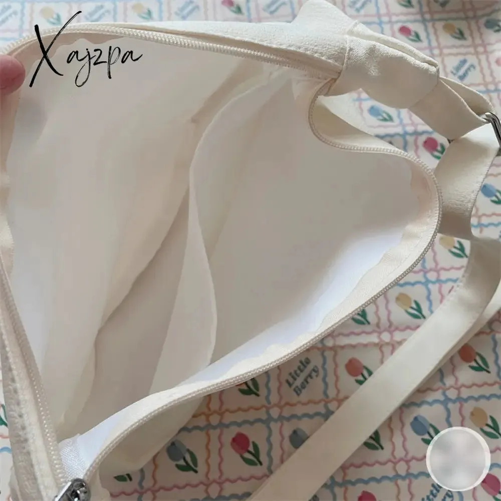 Xajzpa - Shoulder Bags Women Solid Harajuku All-match Simple Multifunction Ulzzang Handbags Large Capacity Hobos Cross-body Bag Teens Ins