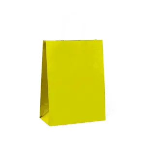 Yellow Paper Bag with Handles